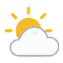 Partly cloudy